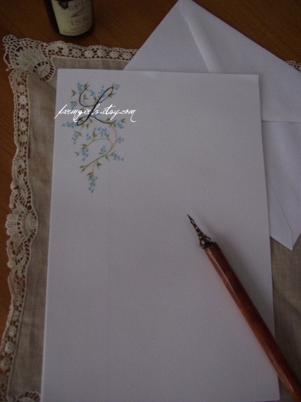 Forget-Me-Not Stationery FREE SHIPPING