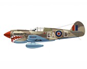 Bomber 2 Airplane Boy's Nursery Playroom Wall Art
