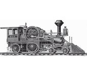 Train 8 Boy's Nursery Bedroom Playroom Wall Art