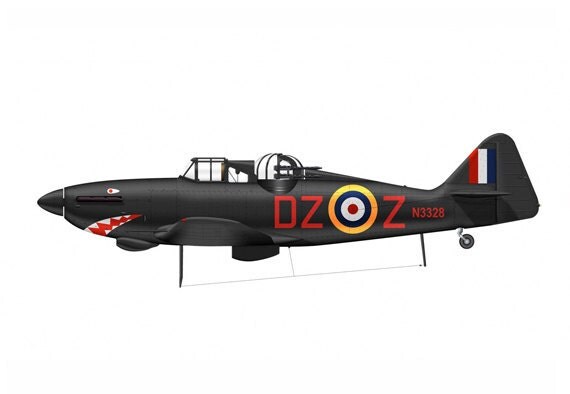 Bomber 8 Airplane Boy's Nursery Playroom Wall Art