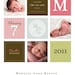 Modern Birth Print - Customize with your baby's photos and birth information