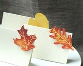 Autumn  Leaf - Place Card - Gift Card - Table Number Card - Menu Card -weddings events