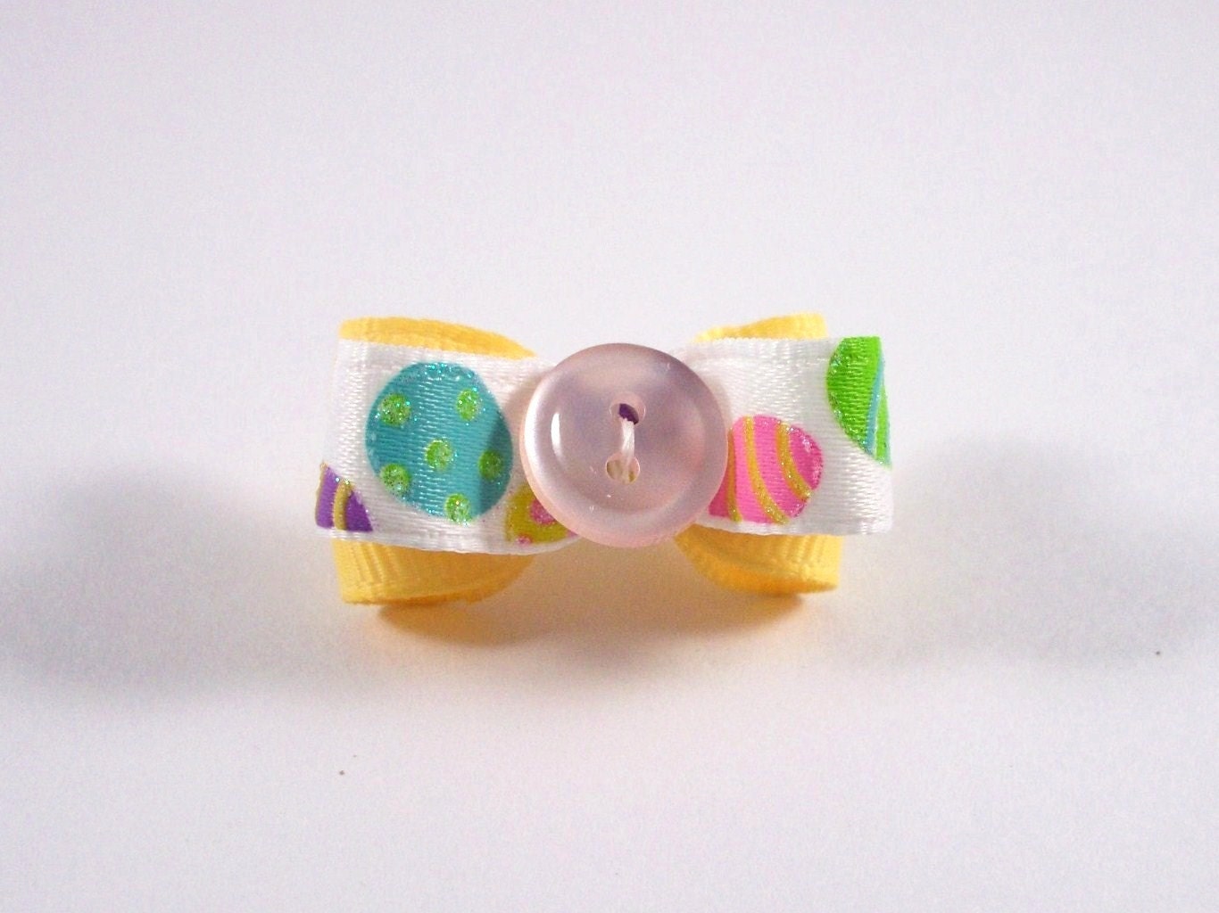 Pet Hair Bow Easter Egg Latex Bands Dog Puppy Shih Tzu Maltese Yorkie