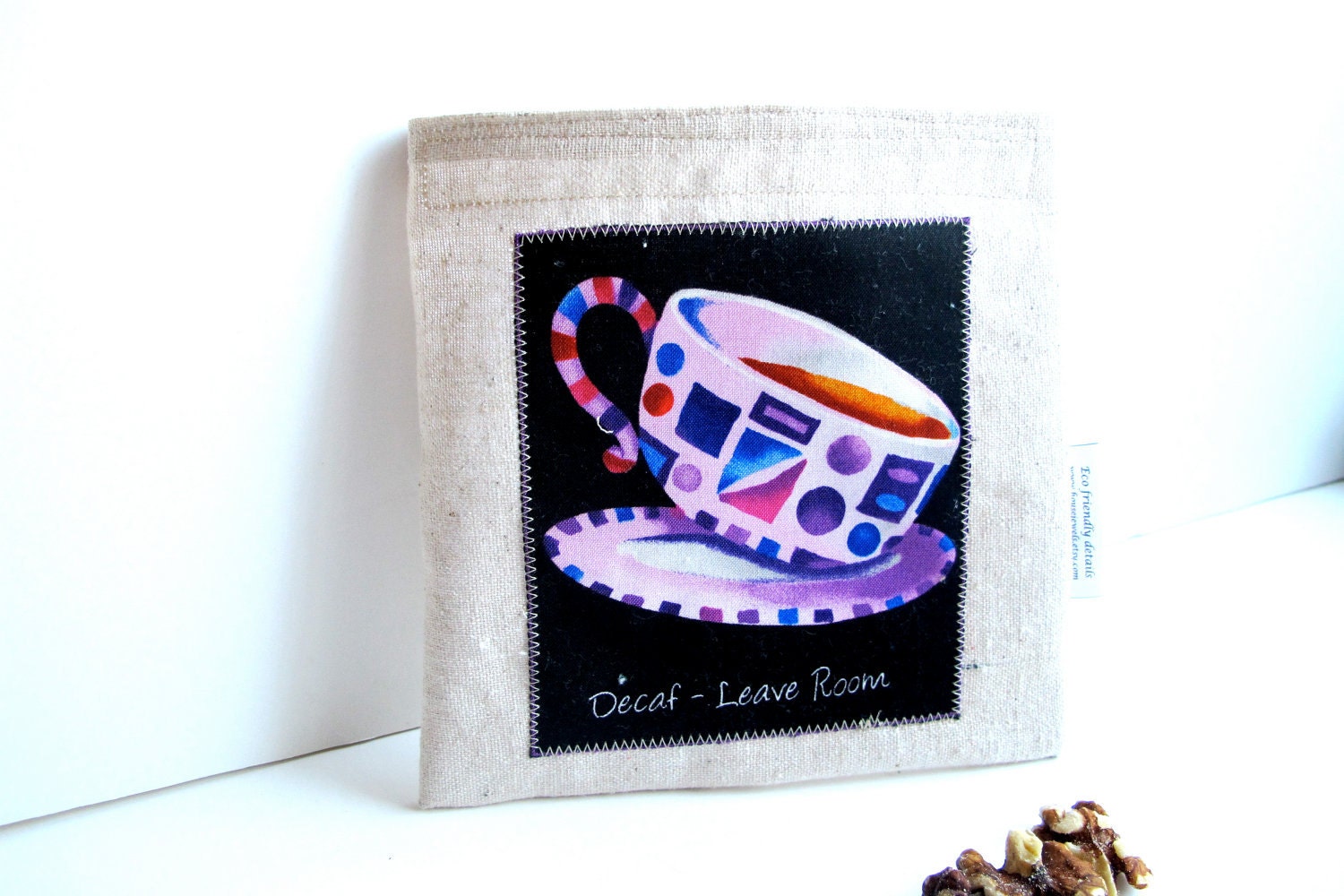 Decaf Reusable Sandwich Bag - Coffee Lovers Series