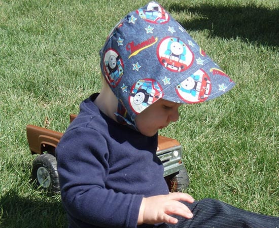 Sun Hat - Thomas The Tank - Boys Hat - New Born Hat