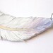 Hand Drawn Feather Necklace - Made To Order