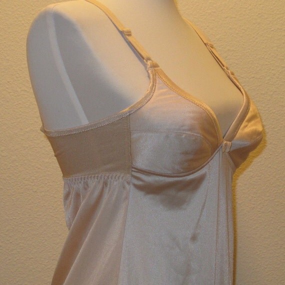 Vintage Built in Bra Slip all in one size 32A by BoudoirBarbie