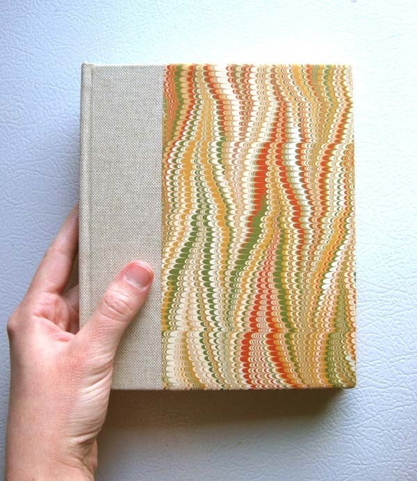 Natural Marbled Handbound Sketchbook / Notebook