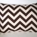 Pillows Decorative Pillows Throw Pillow Cushion Cover Brown Cream Zig Zag 12 x 16 Lumbar BOTH SIDES