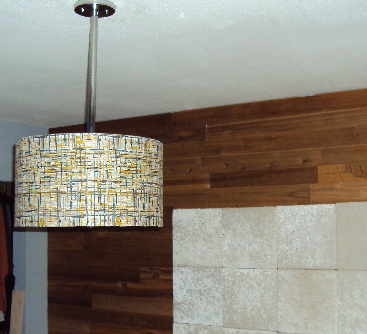 Beautiful Pendant Fixture made with Alexander Henry's Dagmar Plaid
