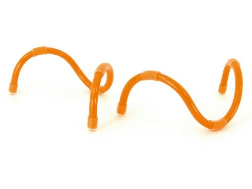 Laptop Mini Riser - modern gift travel ipad netbook notebook computer stand - 2 Pack, Orange