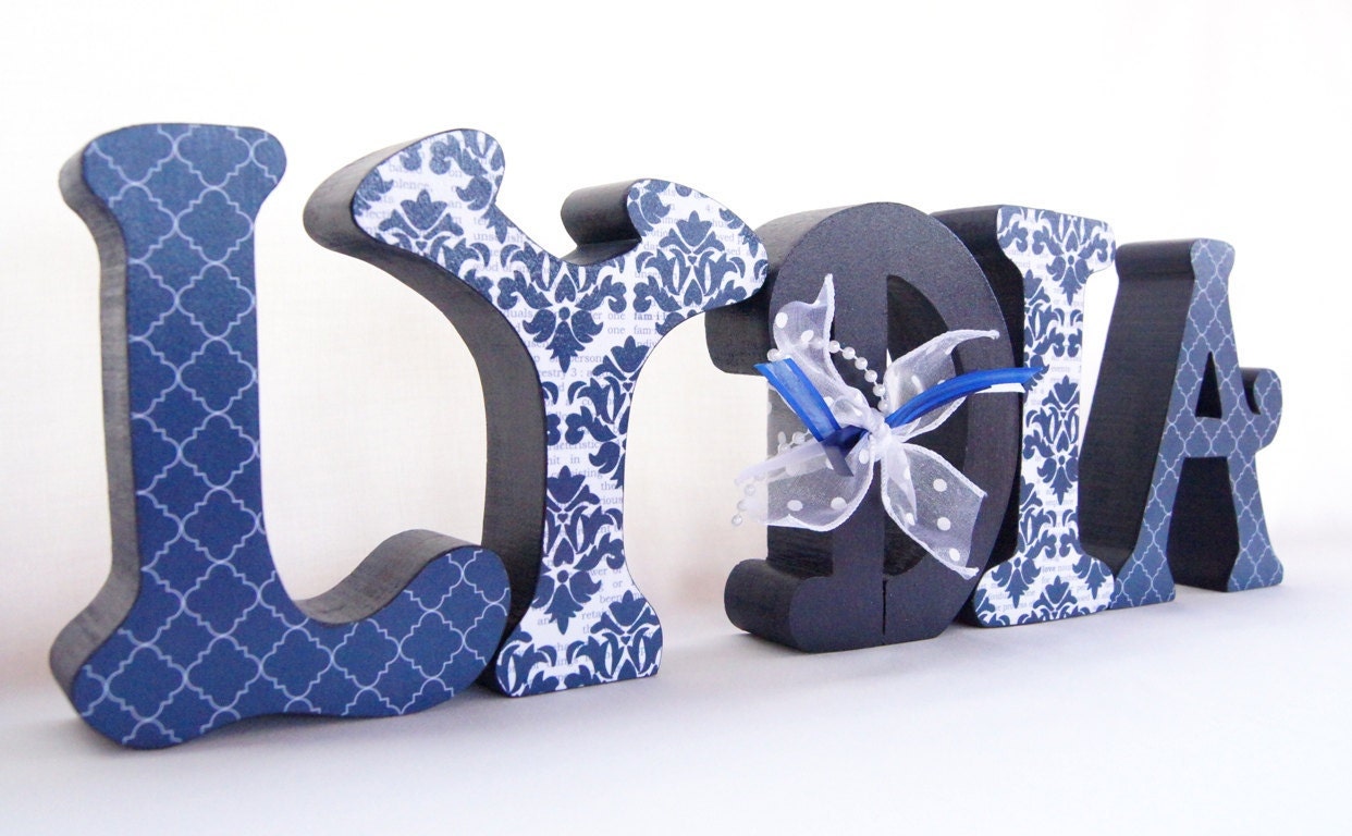 Decorative Nursery Letters Set of 7
