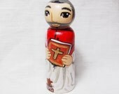 Saint Robert Bellarmine Catholic Saint Doll - Wooden Toy - Made to Order