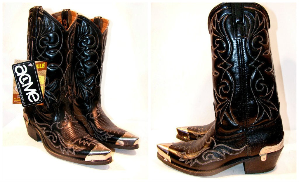 Vintage Men's 1980's Acme Pointed Toe Cowboy by Atomicfireball