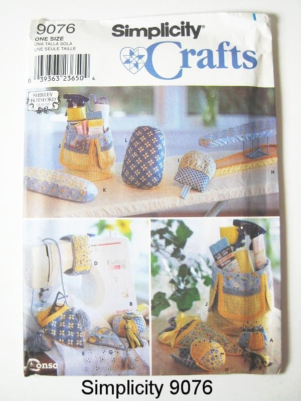 Simplicity Craft Pattern 9076 - Sewing Room Accessories - Crafts
