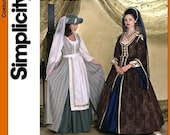Simplicity Costume Pattern 7756 - Misses' Renaissance Costumes - ANDREA SCHEWE - Sz 4/6/8