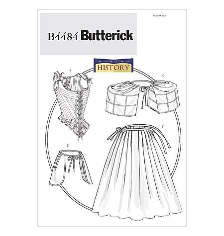 Butterick Costume Pattern B4484 - Misses' Historical Underpinnings or Undergarments - SZ 12/14/16