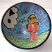 Earthenware Clay Pottery Bowl Red Fisher Price Person Child's Bowl / Clay Lick Creek Pottery