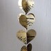 Heart Garland- Vintage Sheet Music- Express Your Love- Paper Heart Garland Decoration- Ready to Ship