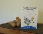 Original illustrated greeting card - Goose