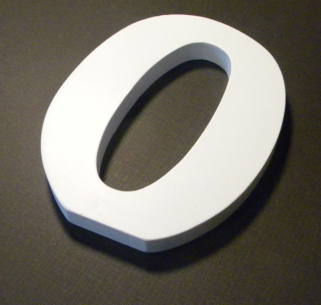 Wooden Letter - Six-Inch Letter O - Plain White - Ready to Decorate
