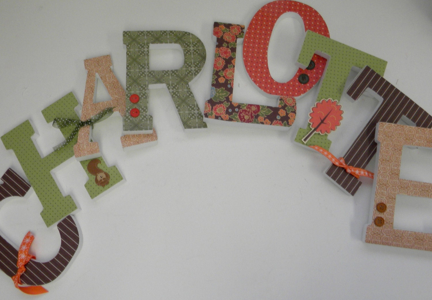 9 Wooden Letters - VALUE PRICED Six Inch Block Style Letters - ships in 2 Weeks