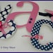 Wooden Letters Nursery - HOT PINK and NAVY Theme - Baby Girl-avail in any size or font in this shop