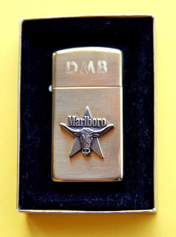 Marlboro Zippo Lighter and Original Box by albrechtsantiques