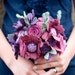 Custom Wedding Wildflower Felt Bouquet - Alternative Wedding Flowers - Purples & Plums -