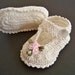 Crochet Mary Jane Booties 0 - 3 mo.