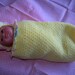 Crochet Bunting/Cocoon Set for 12-13" Reborn Baby Doll