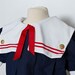 vintage Sailor Toddler Dress in Navy Blue