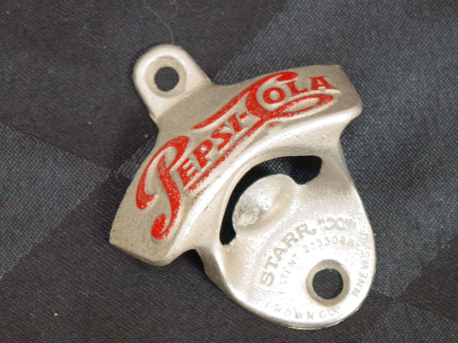 Vintage Wall Mount Pepsi Cola Bottle Opener by AardvarkEmporium
