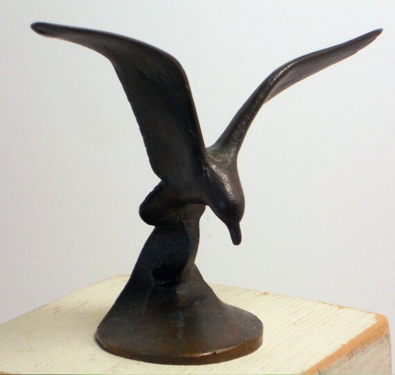Vintage Wm Boogar Bronze Seagull Sculpture by VintageMaryEllen