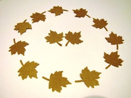 Maple leaf punches- kraft paper- 500 count