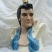 Iconic Elvis Lamp Bust Life Size Baby Blue
