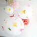 ON SALE 20 Butterflies, 3 Lanterns, Hanging, 3D, Pink, Green, Yellow, Nursery, Baby, Wedding Decor, Shower, Handmade by Simplychiclily