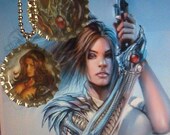 Witchblade bottle cap necklace