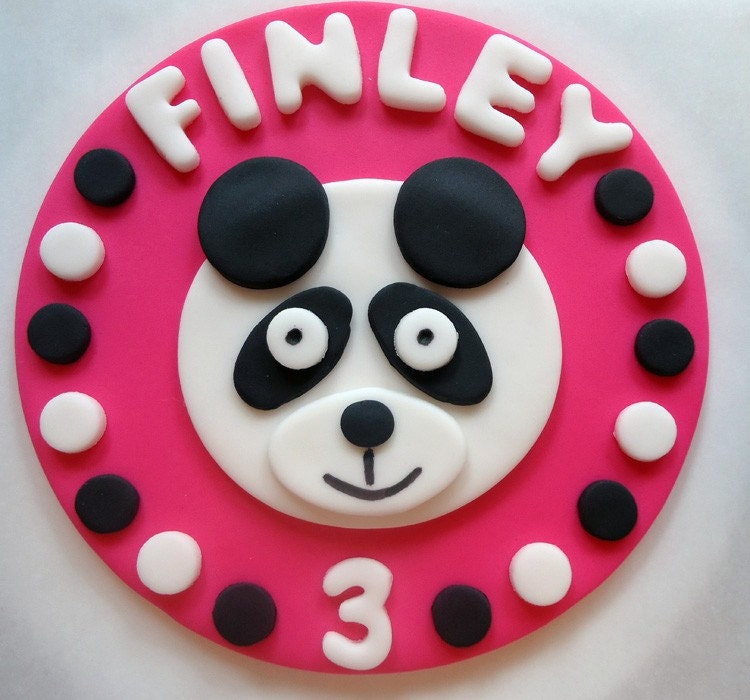 Fondant Cake Topper - Panda Bear Il_570xn