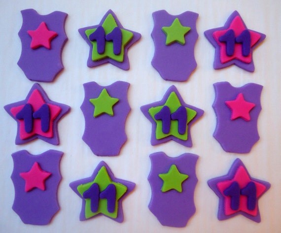 Fondant Cupcake Toppers - Gymnastics Il_570xn