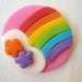Fondant Cupcake Toppers - Rainbows