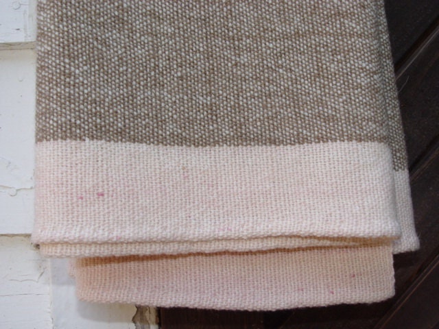 Available to ship Friday, January 24, 2014. Merino Wool Baby Blanket Hand Woven by Dianne Nordt