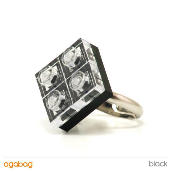 Diamond ring made with LEGO bricks