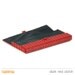 Dark red clutch made entirely of LEGO bricks