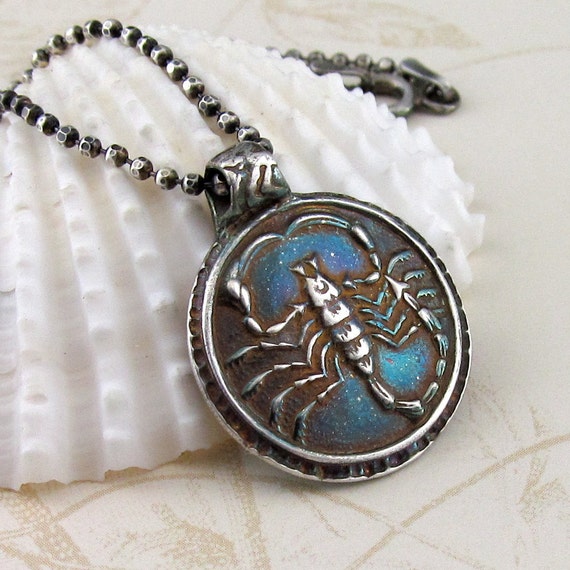 Silver Scorpion Pendant Handmade Fine Silver By Envydesignsjewelry