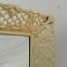Decorative Wall Mirror in Butter Yellow Vintage Filigree Frame