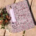 Journal Hand Embroidered Diary Fabric Covered Notebook Funny Daily I Laughed Today Original Memory Keepsake