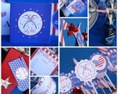 4th of July Printable Party Collection by Tweedle Dee Designs
