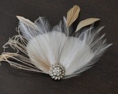 Hair Accessory,bridal Feathers Fascinator, wedding  Feathers Fascinator,bridal head piece,wedding hair piece
