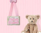 Personalized 5x7 Hand Painted Girls Name Sign
